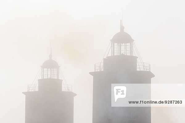 Vereinigte Staaten Von Amerika Usa Tag Nebel Leuchtturm Massachusetts Weinberg