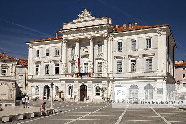 Rathaus am Tartiniplatz  Piran  Istrien  Slowenien