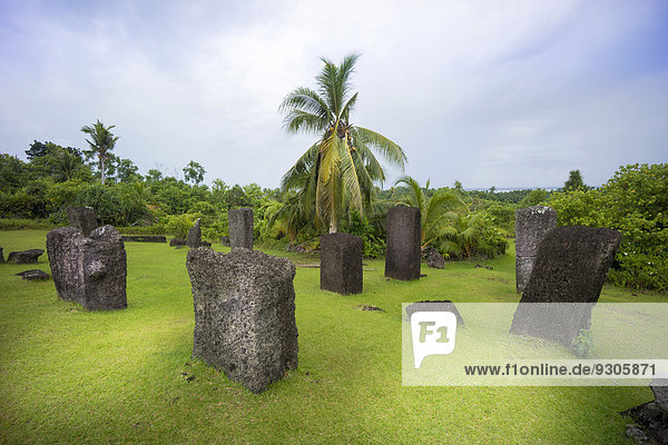 Stone monoliths from 161 AD  Babeldaob  Palau