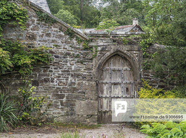 Door at Lanhydrock House  Cornwall  England  United Kingdom