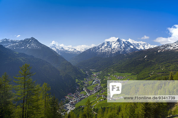 Sölden und Ötztaler Alpen  Tirol  Österreich  Europa