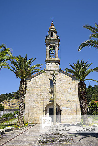 Spanien  Galizien  Provinz A Coruna  Porto do Son  Iglesia de San Vicente de Noal  Spanien  Galizien