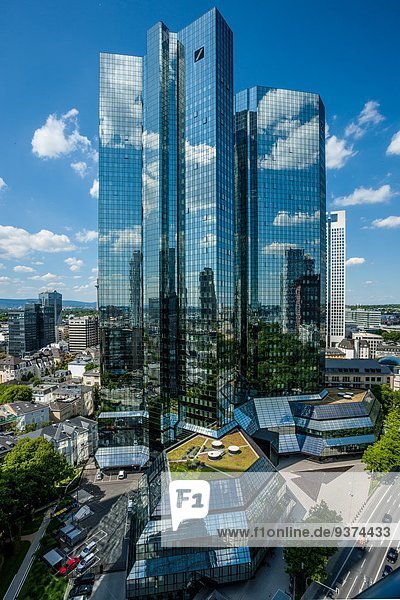 Deutsche-Bank-Hochhaus und Opernturm  Frankfurt am Main  Deutschland