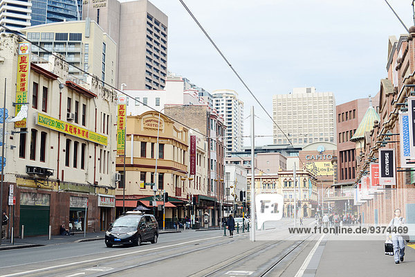 Straße in Chinatown  Sydney  Australien