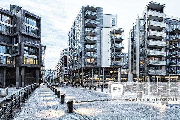 Oslo Hauptstadt Hafen Europa Architektur Reichtum Nachtleben Norwegen Aker Brygge Skandinavien
