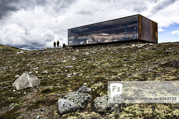 Nationalpark Hütte Europa Architektur Norwegen Highlands Dovrefjell-Sunndalsfjella-Nationalpark modern Oppland Messehalle Skandinavien Holzhaus