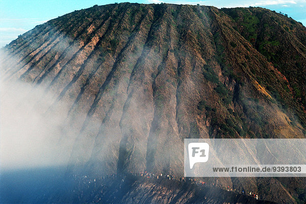 Volcano Offering Celebration Volcano Bromo Java Indonesia