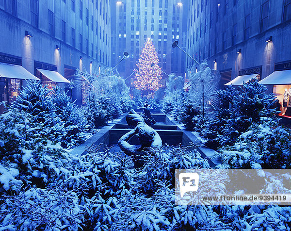 Christmas Display  Rockefeller Center  New York  New York