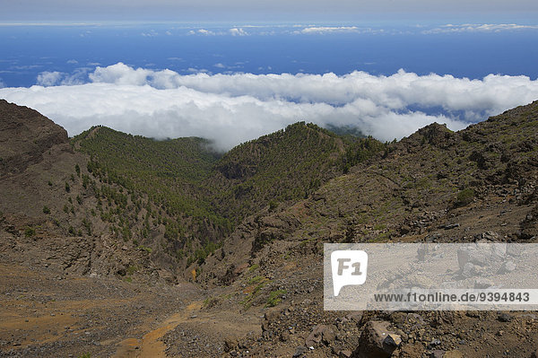 Canaries  Canary islands  isles  La Palma  Spain  Europe  outside  day  nobody  Obeservatotio del Roque de Los Muchachos  mountain landscape  mountain  mountains  mountainous  scenery  landscpae  nature