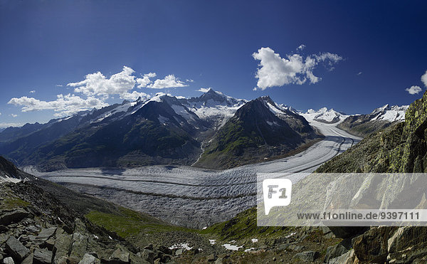 Eggishorn  Aletsch glacier  mountain  mountains  canton  VS  Valais  glacier  ice  moraine  Switzerland  Europe