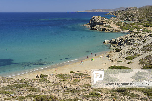Europa Strand Meer Insel Griechenland Kreta griechisch