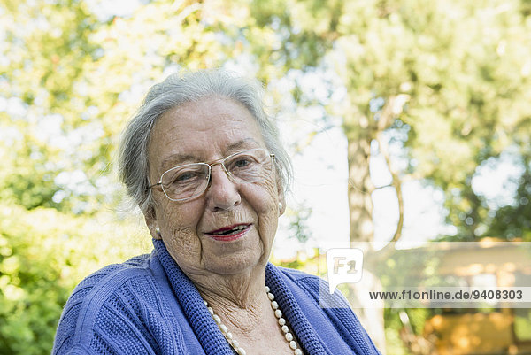Portrait of female senior  close-up
