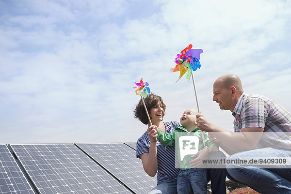 Energie energiegeladen Alternative Wind jung Sonnenenergie Stärke
