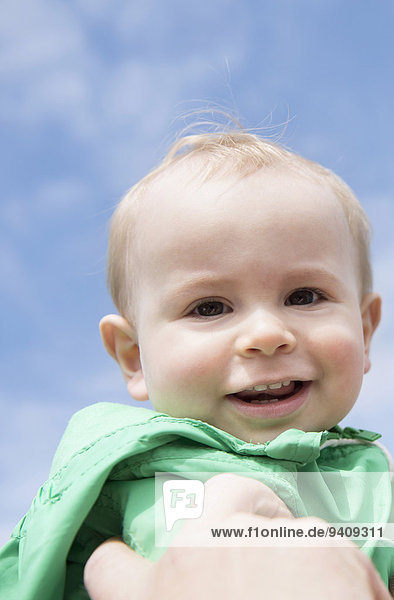 Portrait Tag lächeln Junge - Person klein Sonnenlicht Baby