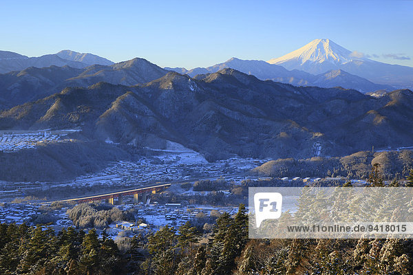 Ansicht Berg Fuji Japan Yamanashi Präfektur