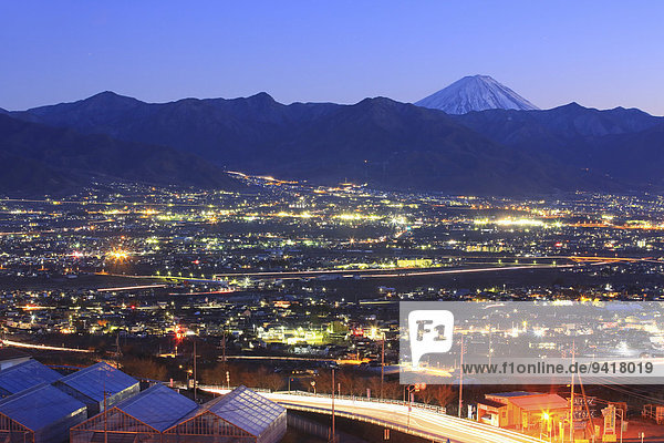 Ansicht, Berg, Fuji, Japan, Yamanashi Präfektur