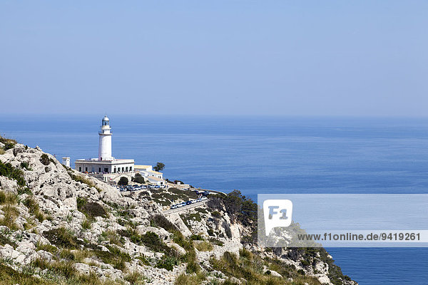 Lighthouse at Cap Formentor  Majorca  Balearic Islands  Spain