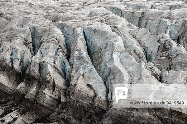 Eisformation  Eisstruktur  Vatnajökull Gletscher  bei Gletscherlagune Breiðárlón  Austurland  Ost-Island  Island