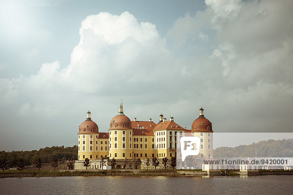Barockes Schloss Moritzburg  Dresden  Sachsen  Deutschland