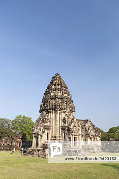 Hauptturm,  Tempel Prasat Hin Phimai,  Geschichtspark Phimai,  Thailand