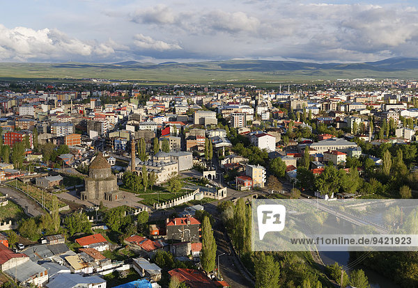 Stadtansicht Blick von Zitadelle Kars Provinz Kars Ostanatolien Anatolien Türkei