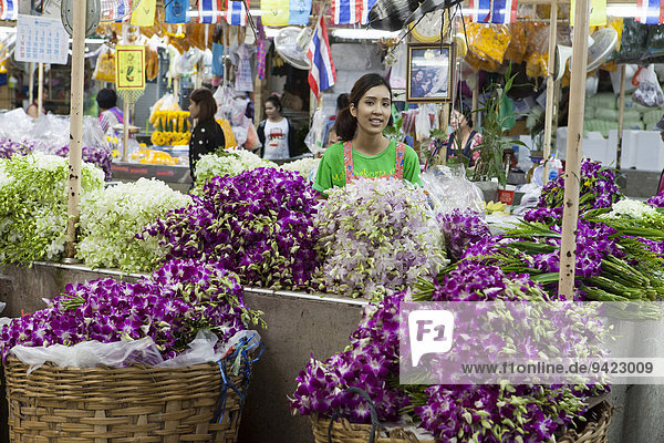 Blumenmarkt Yodpiman  Bangkok  Thailand