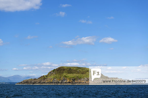 Rocky Maiden Island in the Firth of Lorn  Oban  Scotland  United Kingdom