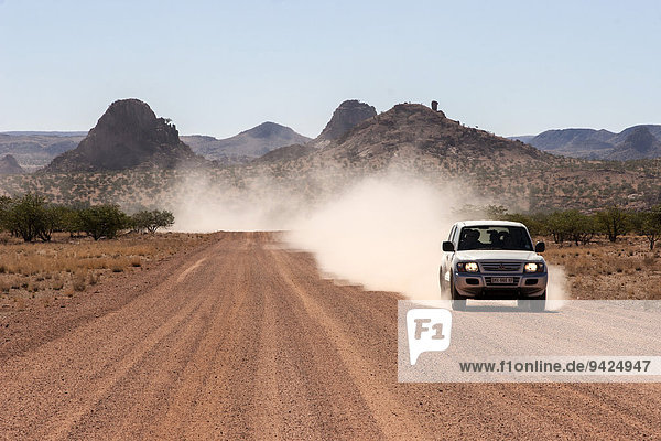 Road C35  near Brandberg  Namibia