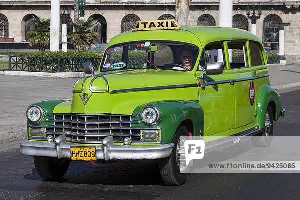 Vintage car on the Prado  Havana  Cuba