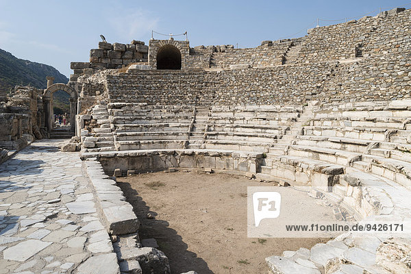 Odeion or Bouleuterion  formerly covered hall  place for council meetings  ancient city of Ephesus  UNESCO World Heritage Site  Selçuk  Izmir Province  Turkey