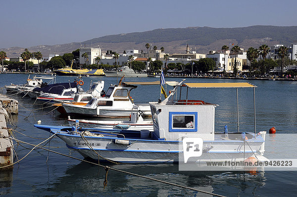 Fischerboote  Hafen Kos-Stadt  Insel Kos  Griechenland
