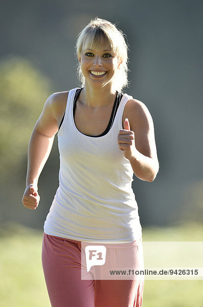 Young woman jogging  Germany
