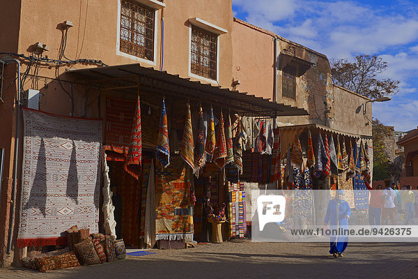 Souk  traditional market  Rahba Kedima Square  Place des Epices  Medina  Marrakech  Marrakesh-Tensift-El Haouz region  Morocco