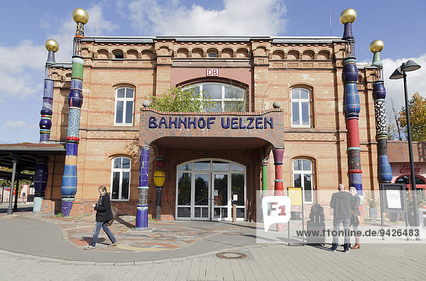 Hundertwasser Train Station  Uelzen  Lower Saxony  Germany