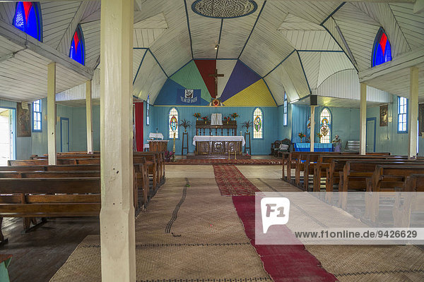 Innenraum der Sacred Heart Kirche Levuka Ovalau Fidschi