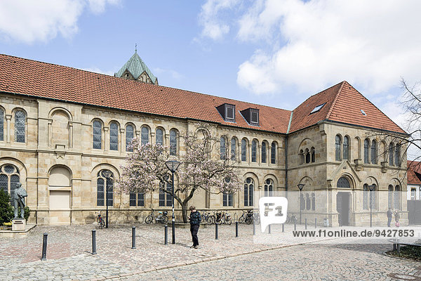 Dom St. Peter oder St. Petrus  Forum am Dom mit Domschatzkammer  Diözesanmuseum und Diözesanbibliothek  Osnabrück  Niedersachsen  Deutschland