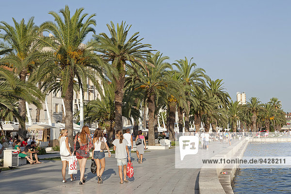 Uferpromenade,  Split,  Dalmatien,  Kroatien