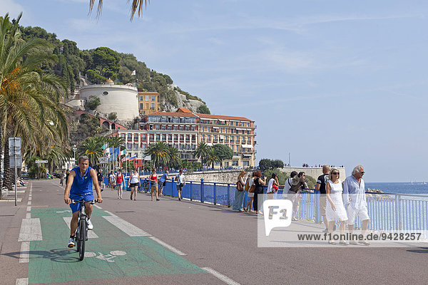 Strandpromenade  Nizza  Département Alpes-Maritimes  Provence-Alpes-Côte d?Azur  Frankreich