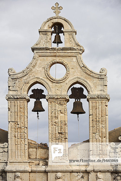 Glockenturm der Klosterkirche von Arkadi  Kreta  Griechenland
