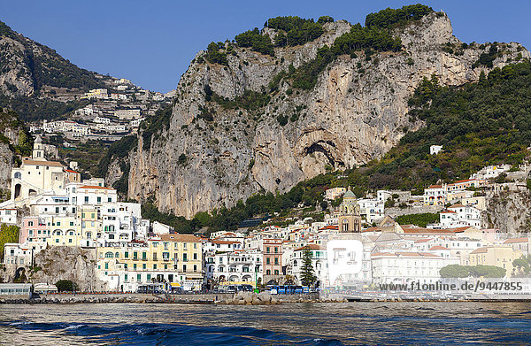 Ortsansicht Amalfi Provinz Salerno Kampanien Italien Europa