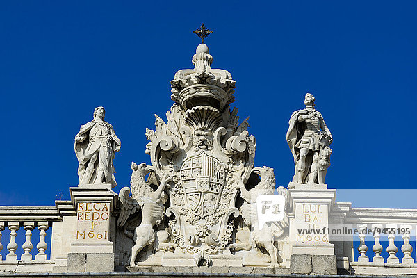 Fassadendetail  Palacio Real  Madrid  Spanien  Europa
