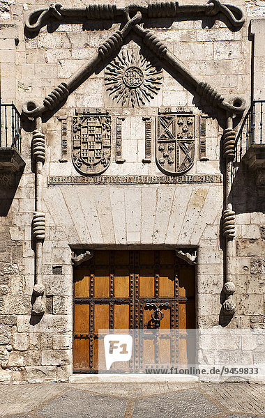 Casa del Cordón  Palast der Condestables de Castilla  Station auf dem Jakobsweg oder Camino de Santiago  Burgos  Region Kastilien und León  Spanien  Europa