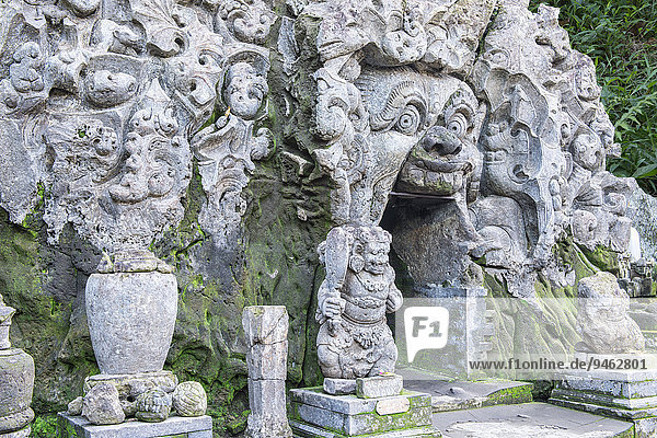 Eingang zur Goa Gajah  Elefantenhöhle  Bali  Indonesien  Asien