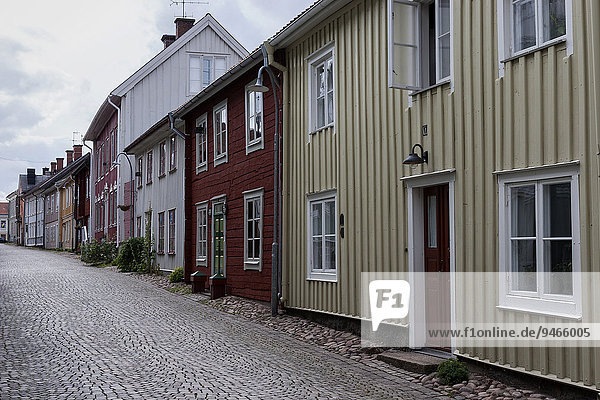 Typische Häuser in Eksjö  Smaland  Schweden  Europa