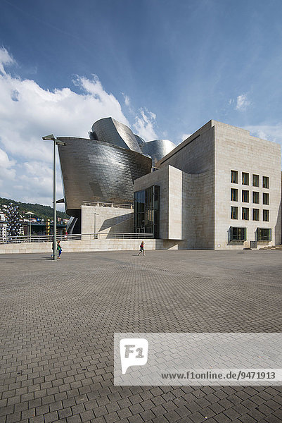 Guggenheim-Museum Bilbao,  von Frank Gehry,  Bilbao,  Baskenland,  Provinz Bizkaia,  Spanien,  Europa