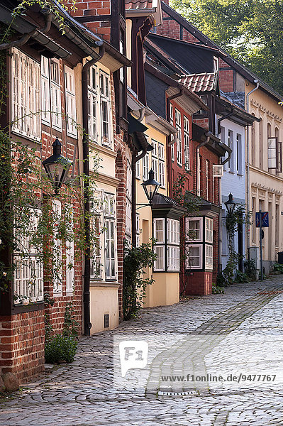 Alte Stadthäuser  Auf dem Meere  Altstadt  Lüneburg  Niedersachsen  Deutschland  Europa