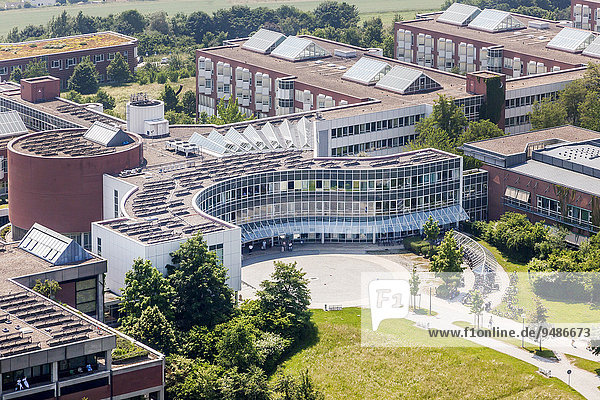 Aerial view  University Hospital Regensburg  Regensburg  Upper Palatinate  Bavaria  Germany  Europe