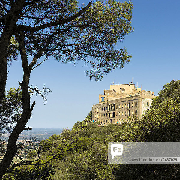 Ermita de Sant Salvador monastery near Felanitx Majorca Balearic Islands Spain Europe