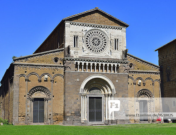 Romanesque Basilica of San Pietro  Tuscania  Viterbo  Lazio Province  Italy  Europe