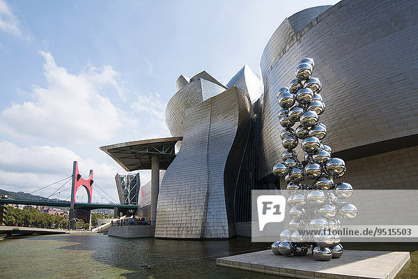 Guggenheim-Museum Bilbao,  von Frank Gehry,  Bilbao,  Baskenland,  Provinz Bizkaia,  Spanien,  Europa